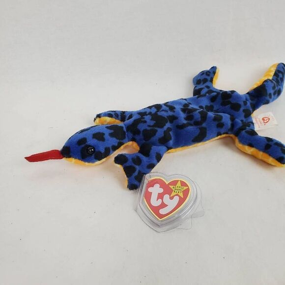 Ty 1995 Original Beanie Baby Lizzy the Lizard w/ tag errors Mint condition - Picture 2 of 5